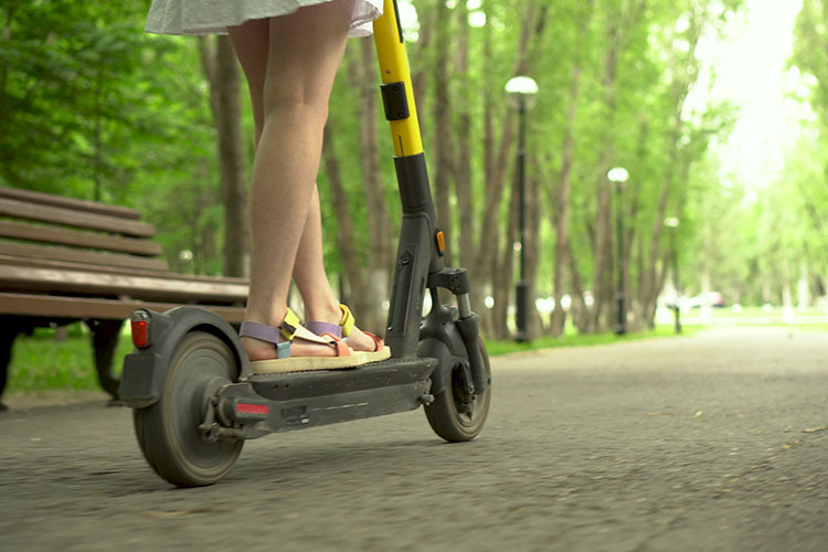 Levensduur van de batterij van een elektrische scooter